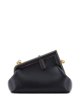 Fendi First Bag Leather Small clutch bag - Black