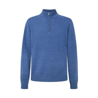 Hackett Heren, Truien, Blauw, Maat: 2XL Kasjmier