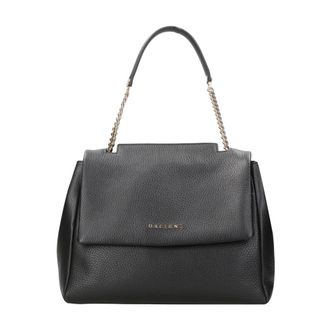 Orciani Tassen, Dames, Zwart, ONE Size, Leer, Sveva Sense Kleine Schoudertas