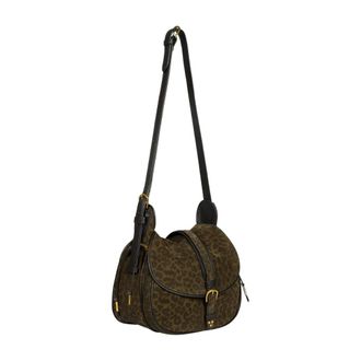 Jerome Dreyfuss Gildas Schoudertas - Dames - Tassen - Groen - Maat: ONE Size Katoen