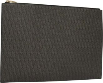 Saint Laurent Pre-owned Leather clutches - Dames - Vintage Clutch - Bruin - ONE Size - Leer - Vintage