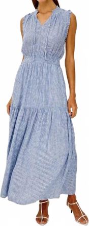 Rails Alessi Linen Midi Dress In Barletta Stripe