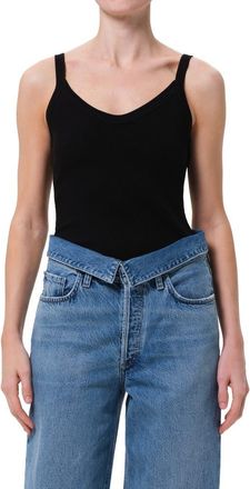 A Gold E Jordan V-Neck Tank in Black at Nordstrom, Size X-Small