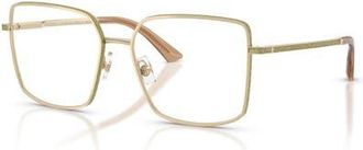 Jimmy Choo London 53mm Square optical glasses in Gold at Nordstrom