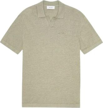 Les Deux Emmanuel Gebreide Polo - Heren - Polos - Groen - XL - Katoen - Tops
