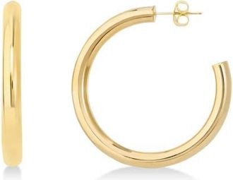 Allurez Large Open Hoop Earrings 14k in Yellow Gold at Nordstrom