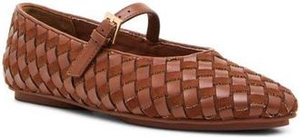 Anne Klein Connie Mary Jane Flat in Cognac at Nordstrom, Size 9.5