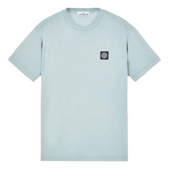 Stone Island Compass Patch Logo T-shirt Sky Blue 101524113-V0041