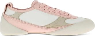 Alexander McQueen Witte Sneakers met Stof en Leer - Dames - Sneakers - Veelkleurig - 38 EU - Leer - Schoenen
