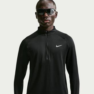 Nike Mens Stride Dri-FIT 1/4-Zip Running Top in Black | HV2180-010