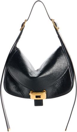 Balenciaga Medium Clicca Arena Leather Shoulder Bag in 1000 Black at Nordstrom