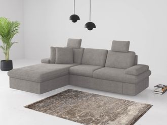Sit&more Ecksofa »Moreno L-Form, B: 247 cm« mit Armteilverstellung, optional Bettfunktion