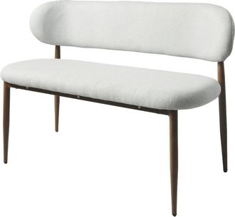 Habitat et Jardin Banco De Tela - 110 Cm - s&eacute;l&egrave;ne - 3 Plazas - Gris Claro Y Marr&oacute;n