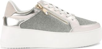 Carvela Womens Jive Zip Sneakers - Beige Fabric - Size UK 7