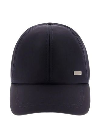 【HERNO】コットン HERNO ロゴ キャップ ☆関税・送料込 HERNO (ヘルノ) コットン ロゴアクセント フルボタン CPO