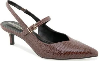 Christian Siriano Daray Slingback Pump in Dark Brown at Nordstrom, Size 7.5