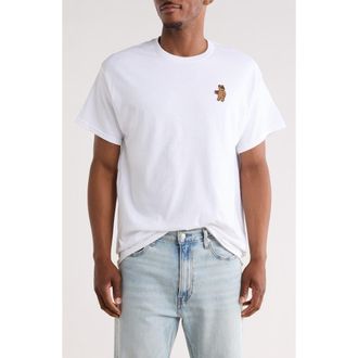 Riot Society Riot Bear Cotton Graphic T-Shirt in White at Nordstrom Rack, Size Xx-Large