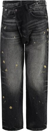 R13 Crossover Jeans - Dames - Regular Fit Jeans - Zwart - W26 - Katoen - Jeans