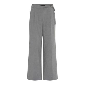 Bruuns Bazaar Wide Trousers - female - Bruuns Bazaar - Wide Trousers - Gray - XL - Trousers