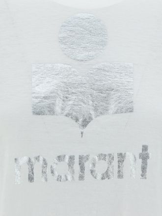 Isabel Marant Womens T-Shirt Zewel White Linen T-Shirts & Jerseys