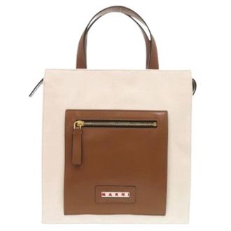 Marni Pre-owned Tote Bags, female, Brown, Size: ONE SIZE Pre-owned Tote Bag
