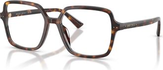 Jimmy Choo London 55mm Square optical glasses in Tortoise at Nordstrom