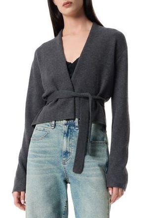 Robert Rodriguez Florence Open Front Tie Waist Cardigan in Flannel at Nordstrom Rack, Size Small