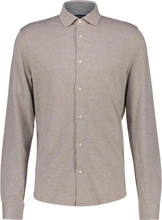Maerz Modern Fit Shirt - Heren - Overhemden - Beige - Maat: M Katoen