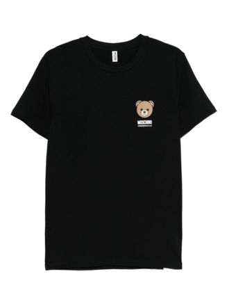 Moschino Black Teddy-print T-shirt