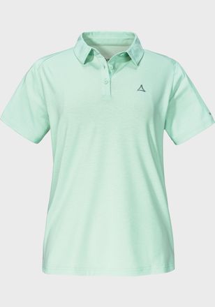 Sch&ouml;ffel Poloshirt SCH&Ouml;FFEL Polo Shirt Ramseck L, Damen, Gr. 36, gr&uuml;n (6205, gr&uuml;n), Oberstoff: 77% Polyester, 18% Lyocell, 5% Elasthan, V-Ausschnitt, Shirts Po