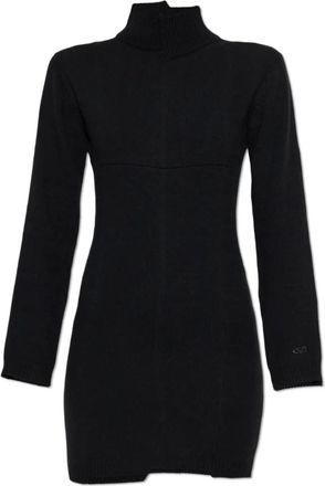VETEMENTS Jurk met opstaande kraag - Dames - Kleedjes - Zwart - XS - Wol - Kleedjes