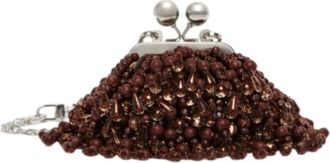 Max Mara Nano Pasticcino Tas - Dames - Clutches - Bruin - ONE Size - Polyester - Tassen