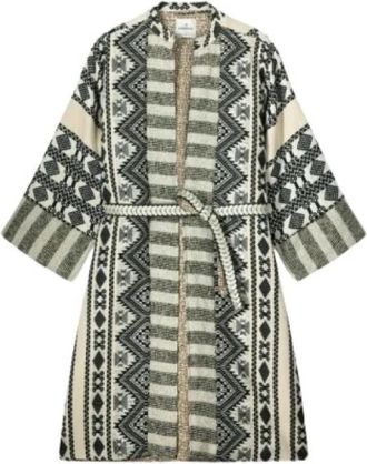 Summum Reversible Kimono - Dames - Kimonos - Veelkleurig - M - Katoen - Overhemden
