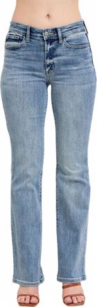 Judy Blue Mid Rise Bootcut Jeans In Blue