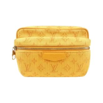 Louis Vuitton Pre-owned Vintage Shoulder Bag - Dames - Vintage Heuptassen - Oranje - ONE Size - Denim - Vintage