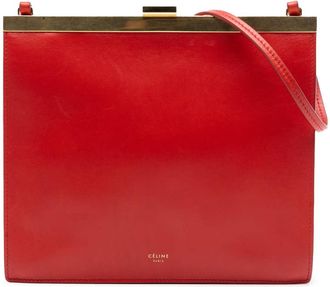 Celine Pre-owned Celine Mini Smooth Calfskin Clasp Bag U-SL-1107