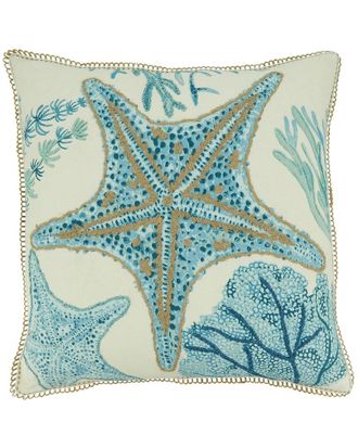 Saro Lifestyle Starfish Pillow