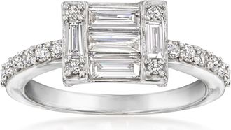 Ross-Simons Lab-Grown Diamond Ring in Sterling Silver