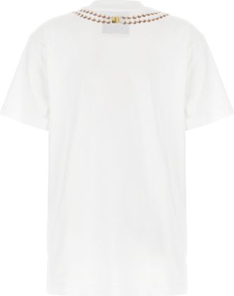 Moschino Womens White Cotton T-Shirt