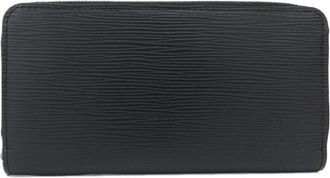 Louis Vuitton Black Leather Long Bill Wallet (Bi-Fold) (Pre-Owned)