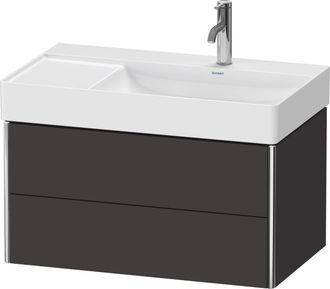 Duravit Duravit Xsquare Mueble Bajo Lavabo Suspendido, 2 Cajones, Lavabo