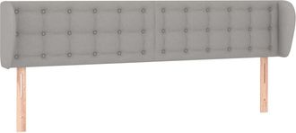 vidaXL Testiera Ad Orecchio Grigio Chiaro 163x23x78/88 Cm In Tessuto - Vidaxl