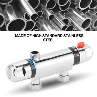 OEM Grifo Termost&aacute;tico De Ducha Dn15 De Acero Inoxidable - Montaje En Superficie, Temperatura Regulable De 20 A 50 &deg;c