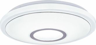 ETC Shop Etc-shop - Plafoniera a led effetto stella lampada da pranzo cct faretto ad anello cromato