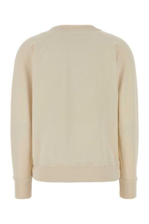 Isabel Marant Womens Ivory Cotton Blend Millyny Sweatshirt Ecru-Pink Felpe Ecru/pink
