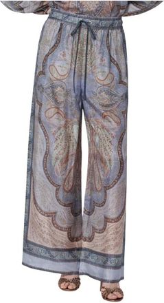 Zimmermann Wide Trousers, female, Multicolor, Size: S Wanderlust Relaxed Pant
