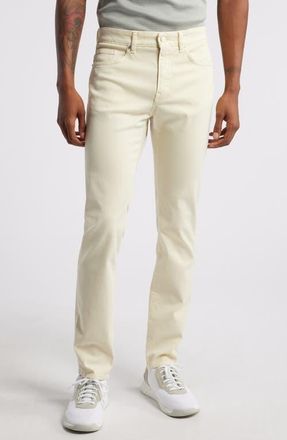 BOSS Delaware Straight Leg Five Pocket Pants in Open White at Nordstrom, Size 30 X 32