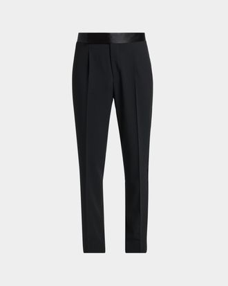 Giorgio Armani Men & apos;s Wool-Blend Slim-Fit Trousers