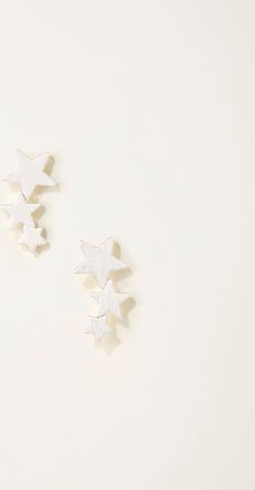 Fat Face FatFace Silver Tone Star Crawler Earrings
