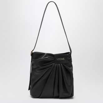 Loewe Draped Tote bag in black leather